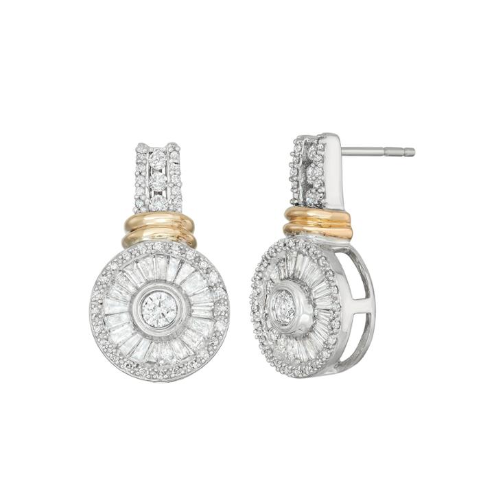 1 Ct. T.w. White Diamond 10k Gold Drop Earrings