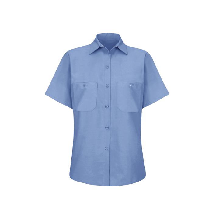 Wrangler Womens Industrial Short-sleeve Work Shirt