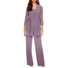 R & M Richards 3/4 Sleeve 2-pc Pant Set