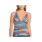 St. John's Bay Bimini Wall V-neck Tankini Swimsuit Top