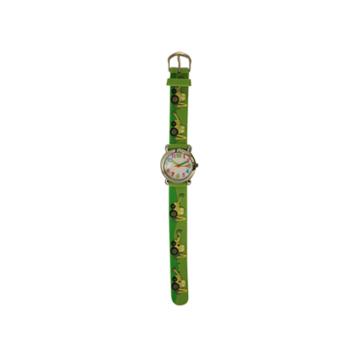 Olivia Pratt Tractor Unisex Green Strap Watch-17186
