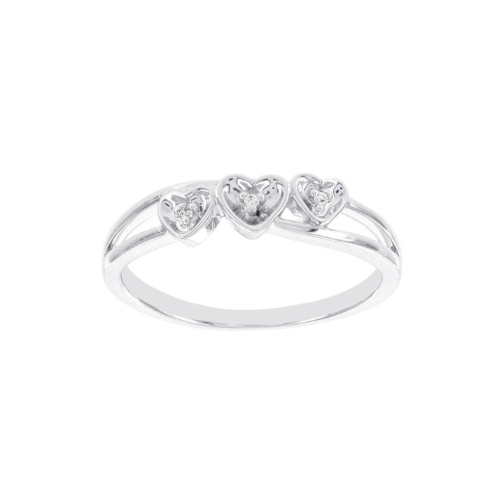 Lumastar Diamond-accent Sterling Silver Promise Ring