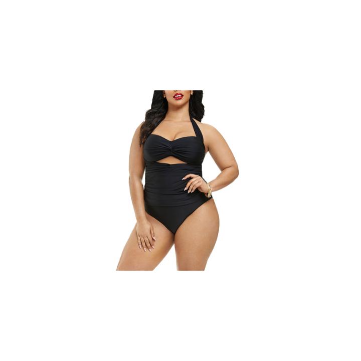 Fashion To Figure Lucia Solid Tankini With Cutout-plus