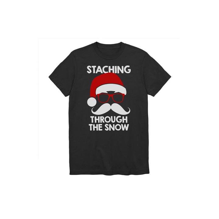 Staching Through The Snow Short Sleeve Graphic T-shirt-big And Tall