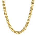 Mens Stainless Steel & Gold-tone Ip 18 7mm Byzantine Chain
