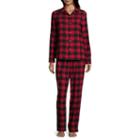 North Pole Trading Company Plaid Coat Front 2 Piece Set -women's