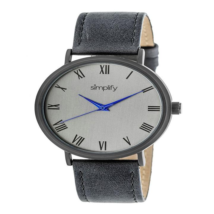 Simplify Unisex Gray Strap Watch-sim2906