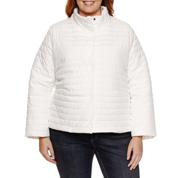 Liz Claiborne Puffer Swing Coat-plus Jacket