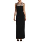 Scarlett Sleeveless Mesh Yoke Long Gown - Tall