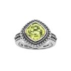 Shey Couture Genuine Peridot Sterling Silver 14k Gold Ring