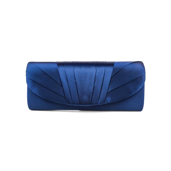 Gunne Sax By Jessica Mcclintock Satin Tuxedo Pleat Clutch
