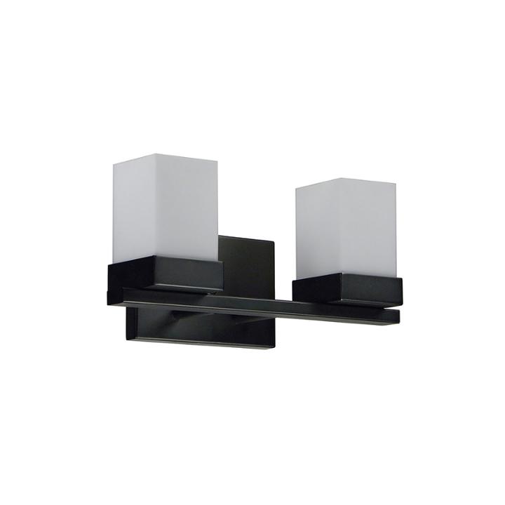 Lenya 2-light Silver Bath Vanity