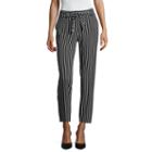 Worthington Slim Leg Belted Ankle Pant- Talls