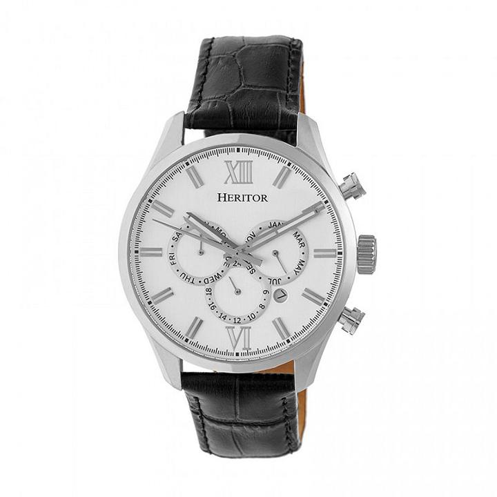 Heritor Unisex Black Strap Watch-herhr6801