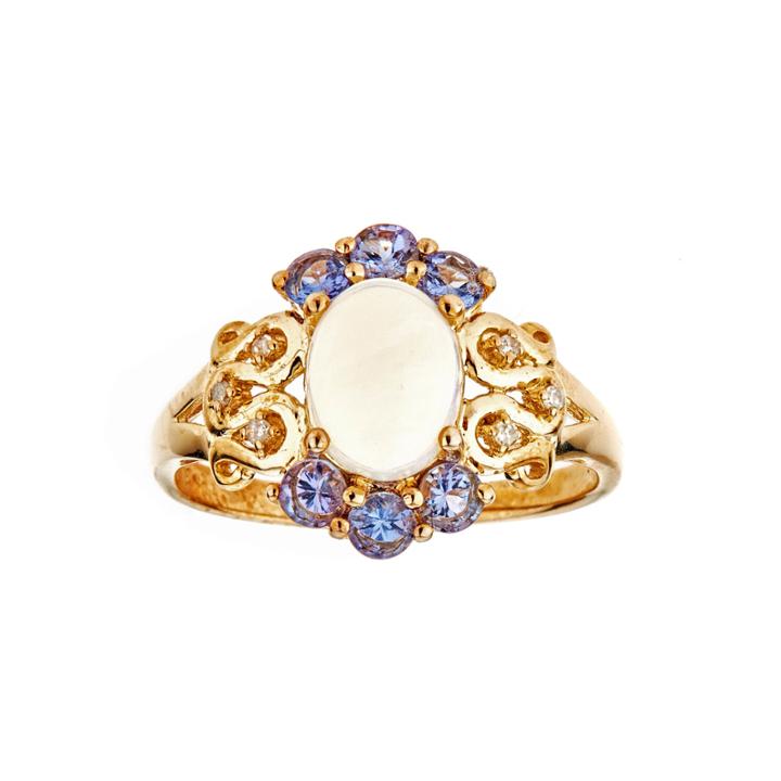 Limited Quantities Lab-created Opal 14k Gold Over Silver Ring