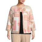 Alfred Dunner La Dolce Vita Floral Patch Top- Plus