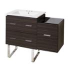 37.75-in. W Floor Mount Dawn Grey Vanity Set For 3h8-in. Drilling