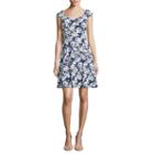 Ronni Nicole Sleeveless Floral Fit & Flare Dress-petites