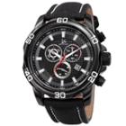Joshua & Sons Mens Black Strap Watch-j-109bk