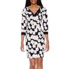 Tiana B. 3/4-sleeve Floral-print Dress - Tall