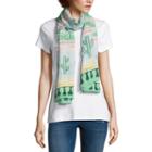 Mixit Chiffon Oblong Floral Scarf