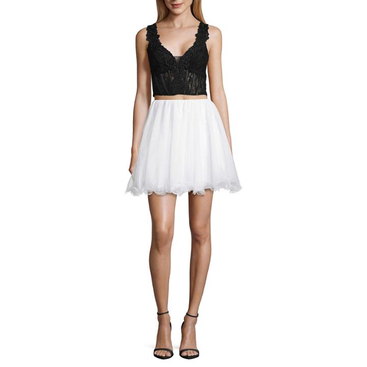 City Triangle Prom Sleeveless Party Dress-juniors