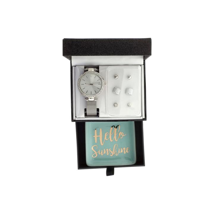 Womens Silver Tone 8-pc. Watch Boxed Set-jcp2999jst