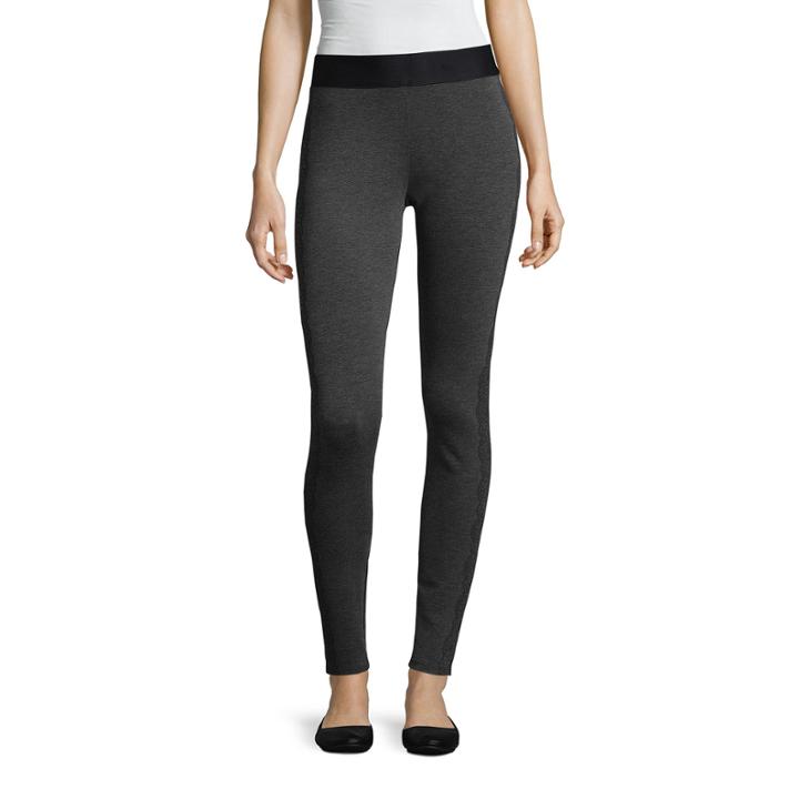 Mixit Ponte Leggings With Lace Side