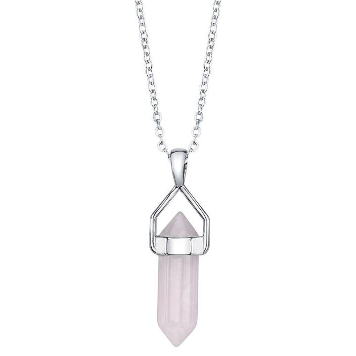 Bridge Jewelry Womens Pink Pendant Necklace