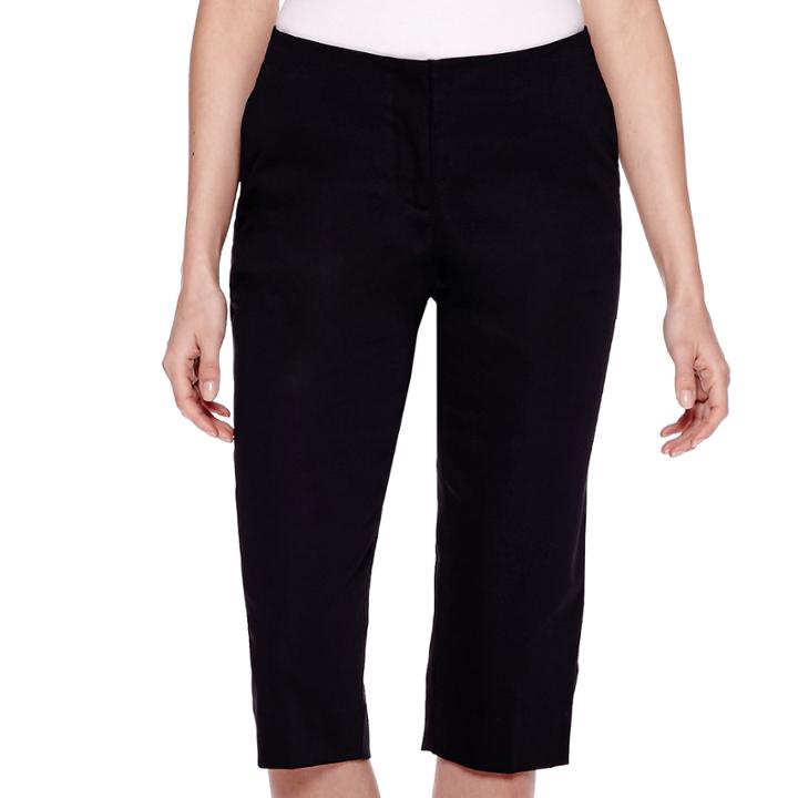 Worthington Sateen Slim Cropped Pants - Petite
