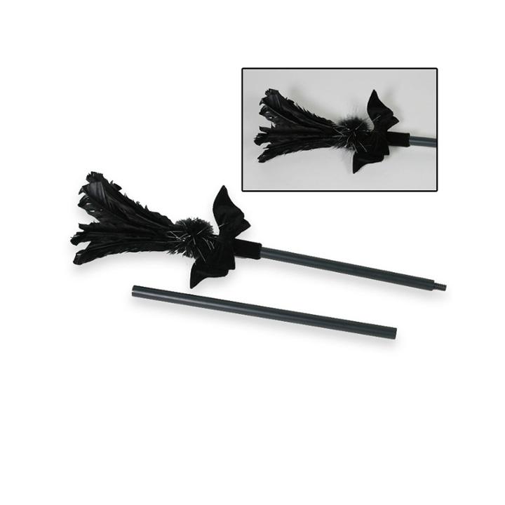 Black Feather Sparkle Broom