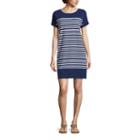 Liz Claiborne Short Sleeve Stripe A-line Dress