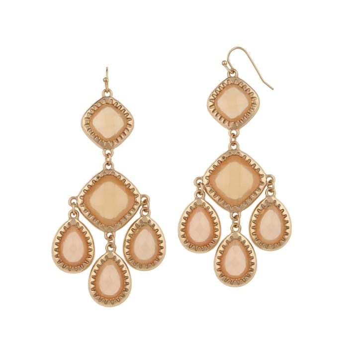 Mixit Champagne Drop Earrings
