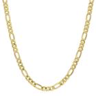 10k Gold Semisolid Figaro 20 Inch Chain Necklace