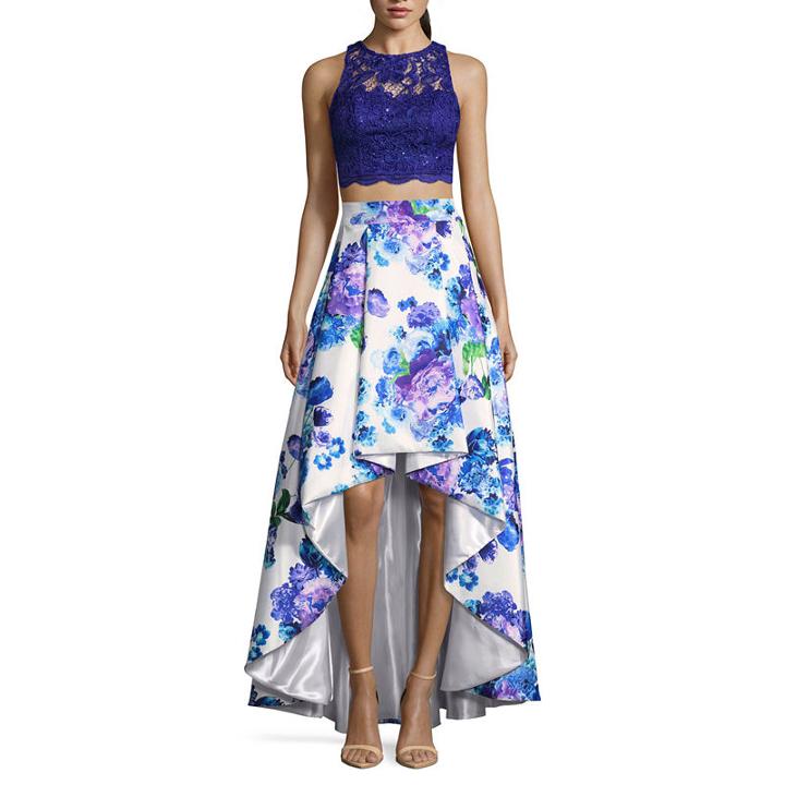My Michelle Sleeveless Evening Gown-juniors