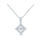 1/4 Ct. T.w. Diamond 10k White Gold Pendant Necklace