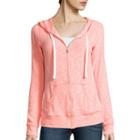 Miss Chevious Lace Back Zip-up Hoodie
