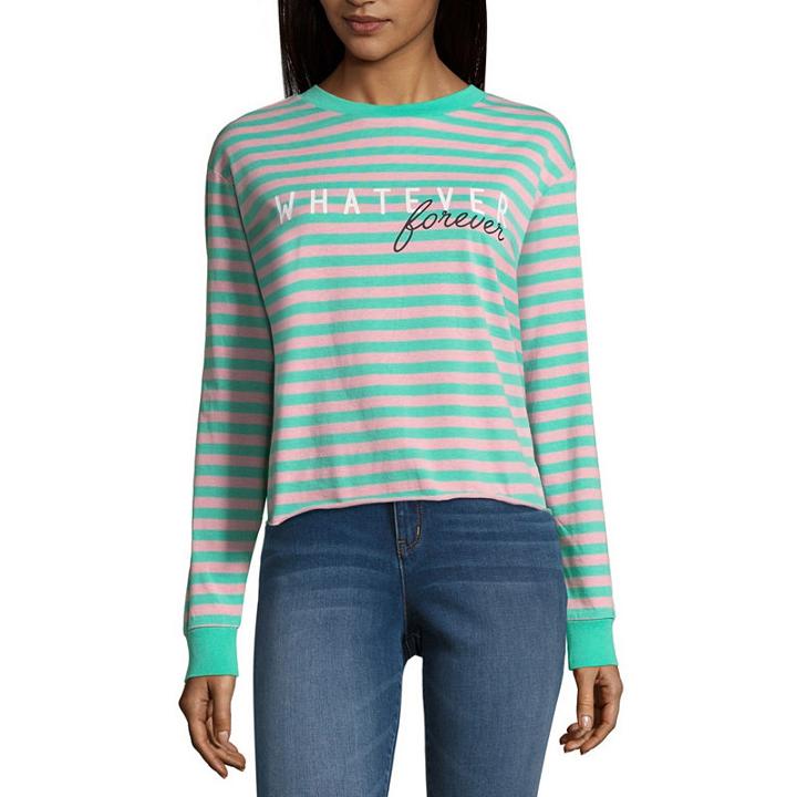 Whatever Forever Stripe Tee - Junior