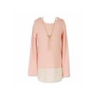 Speechless Long Sleeve Hoodie W/ Necklace