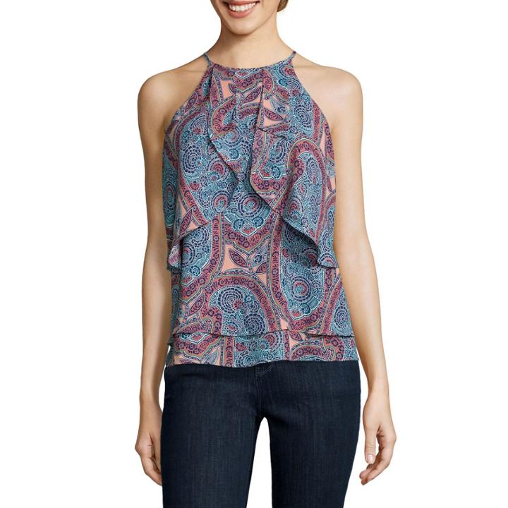 Belle + Sky&trade; Ruffled Flounce Tank Top