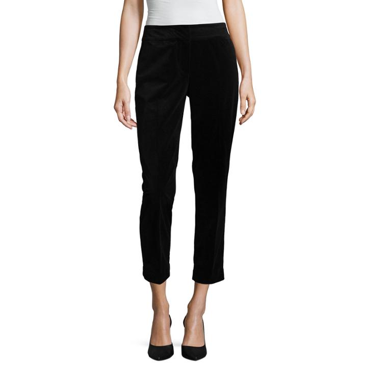 Liz Claiborne Velvet Ankle Pant- Talls