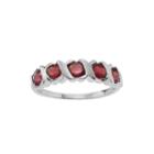 Color-enhanced Ruby Sterling Silver Ring