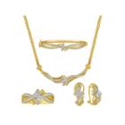 4-pc. 1/5 Ct. T.w. White Diamond Brass Gold Over Brass Jewelry Set