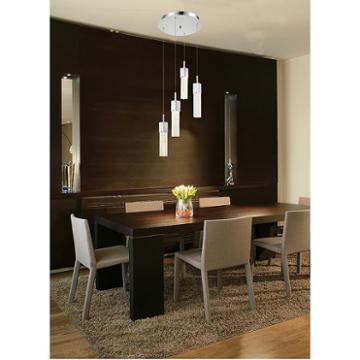 Decor Therapy Four Light Adjustable Led Pendant