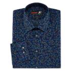 Jf J.ferrar Easy-care Solid Long Sleeve Broadcloth Floral Dress Shirt - Slim