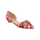 Liz Claiborne Teagan Pointed-toe Jeweled Flats