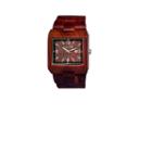 Earth Wood Rhizomes Red Bracelet Watch With Date Ethew1203