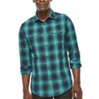 Jf J. Ferrar Long-sleeve Ombr Plaid Shirt