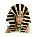 Egyptian Headpiece Black/gold Adult Costume