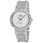 Burgi Womens Silver Tone Strap Watch-b-060ss